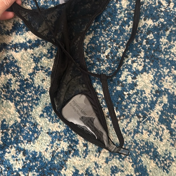 Fashion Nova Hooked on Desire Mesh Garter 3-piece Black Set S NWT - Picture 12 of 12